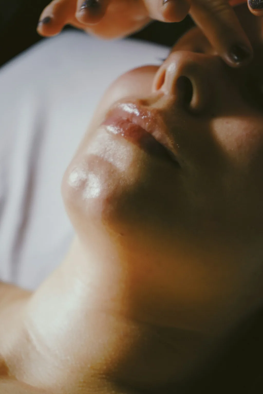 Calm facial treatment preparation in a serene setting