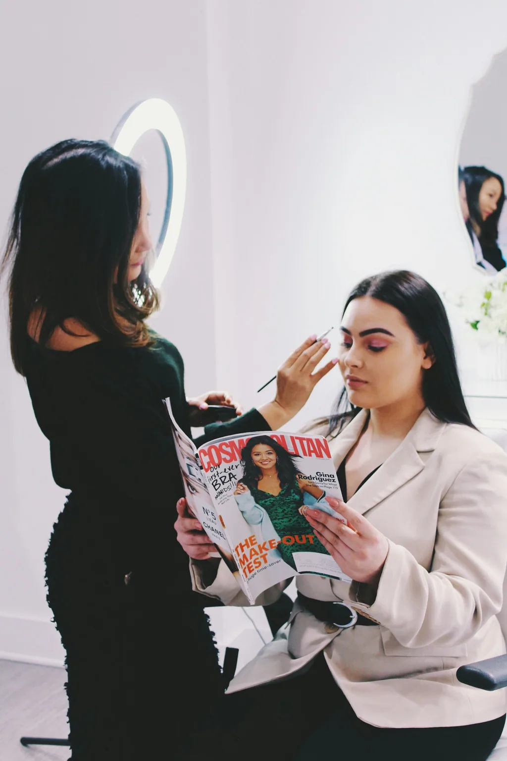 Elegant beauty preparation for a personal occasion